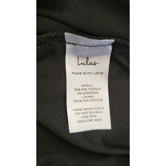 Lulu's Blissful Beginnings Black Wide-Leg Lounge Pants - Picture 4 of 4